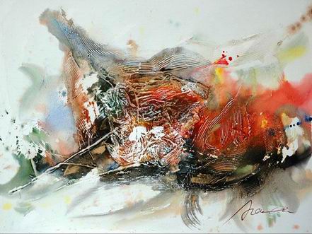 Abstract Color oil painting